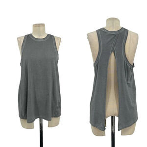 Lululemon All Tied Up Tank *Wash Sublimado Pigment‎ Dye Asphalt Grey Size 6